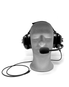 The Tourtalk TT-NHH Headset can be worn with head protection