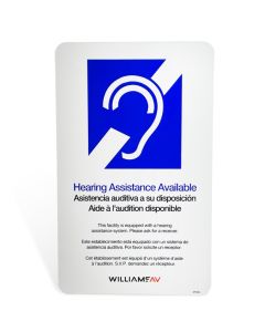 Williams AV IDP 008 ADA wall plaque
