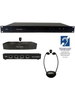 Williams AV IR SY23 D large-area Dante infrared system with stethoset
receivers
