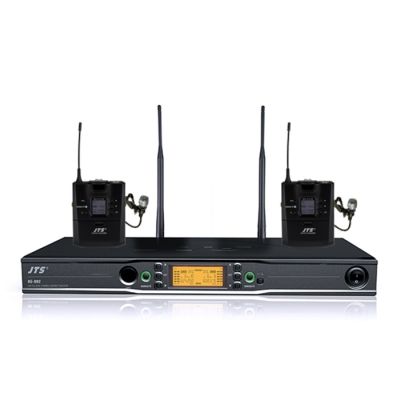 JTS RU-992+RU-G3TB dual channel system with bodypack transmitters and lapel microphones (channel 38)