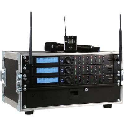 JTS R-4-RACK-12HH ‘All Racked Up’ 12-way radio handheld microphone system JTS R-4-RACK-12HH ‘All Racked Up’ 12-way radio handheld microphone system