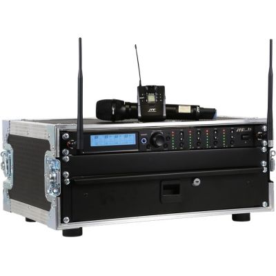 JTS R-4-RACK-4HH ‘All Racked Up’ 4-way radio handheld microphone system JTS R-4-RACK-4HH ‘All Racked Up’ 4-way radio handheld microphone system