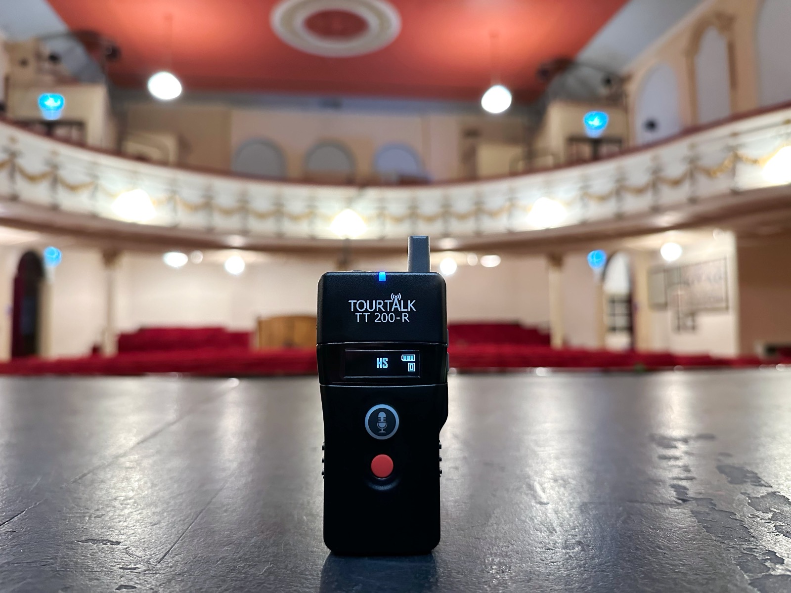 Tourtalk hearing support system in theatre