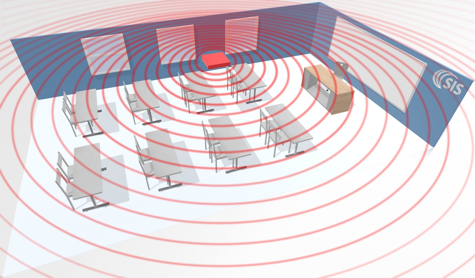 Audio over WiFi hearing system example