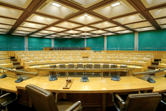 Sennheiser conference discussion system installed into council chamber