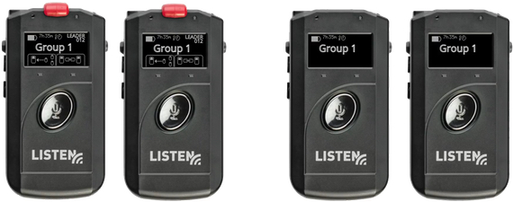 Listentalk two-way communication system with two leaders and two participants
